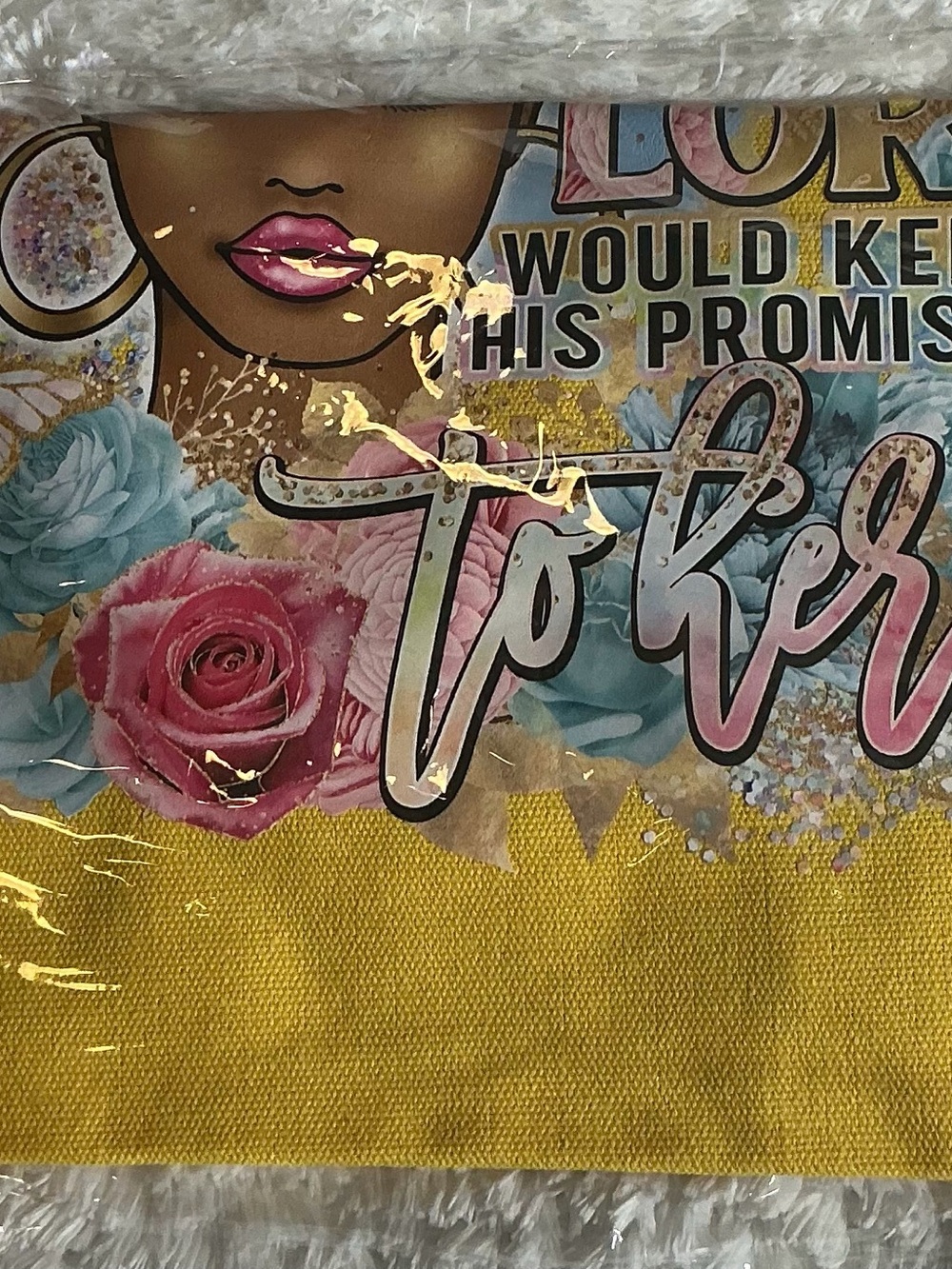 Women's Yellow Floral Graphic Tote Bag